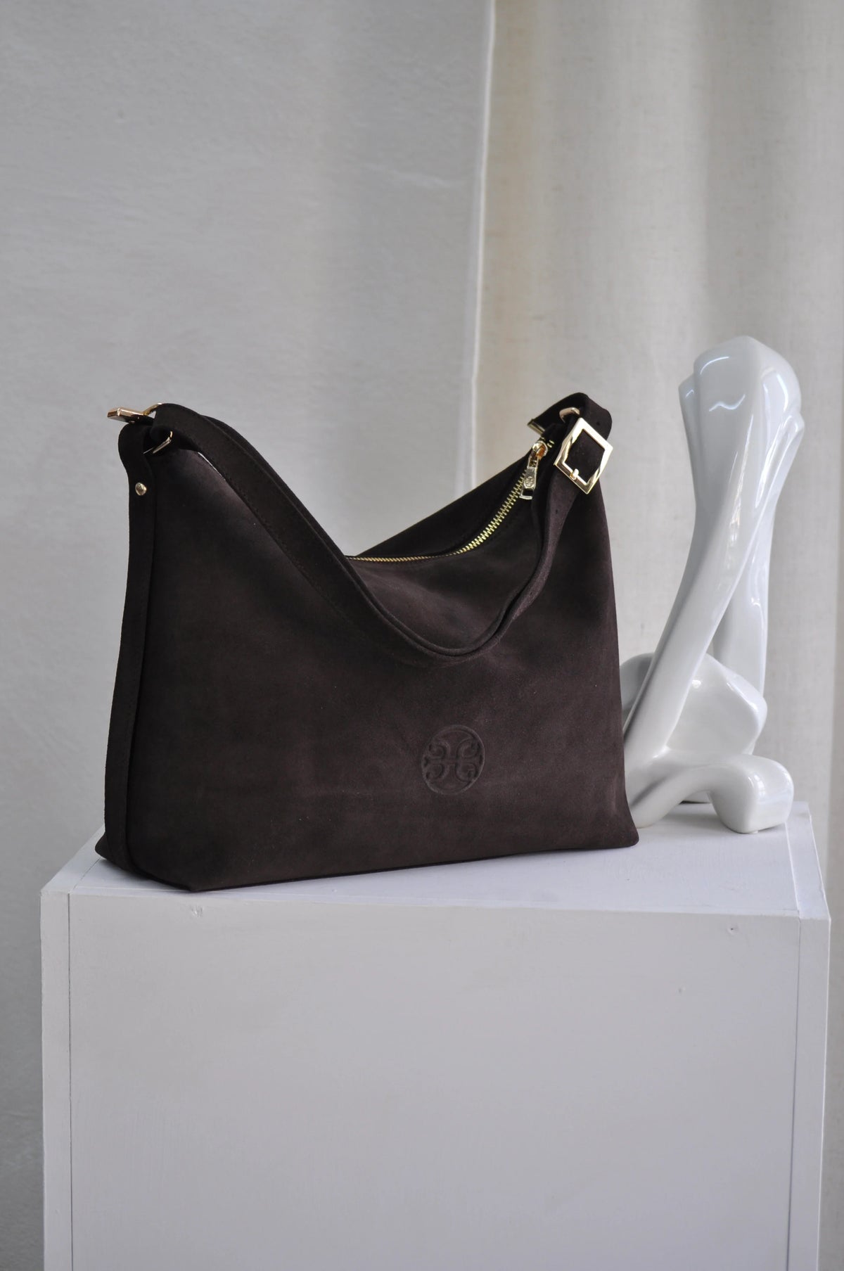 Rallou Bag - Chocolate Suede
