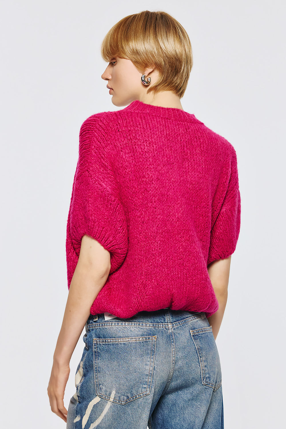 Short Sleeve Pullover - Magenta