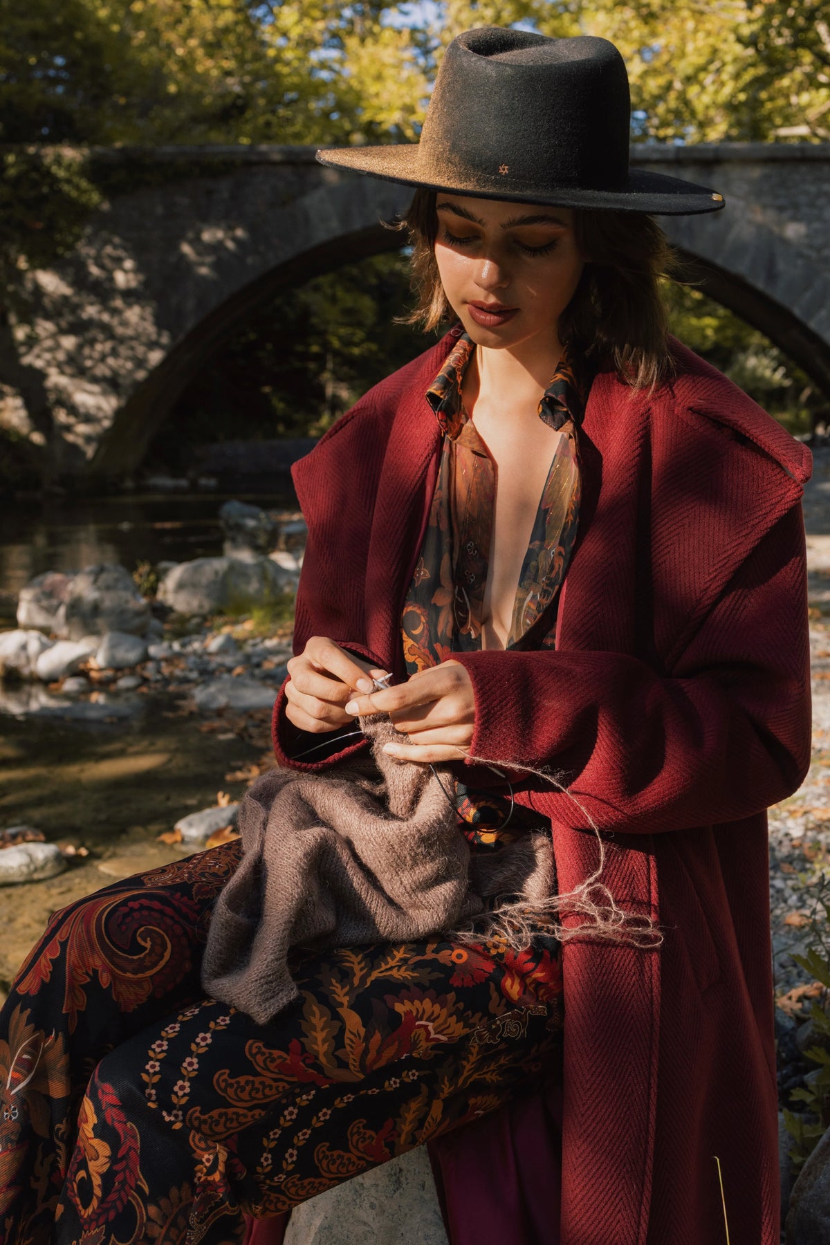 Memi Wine Red Coat