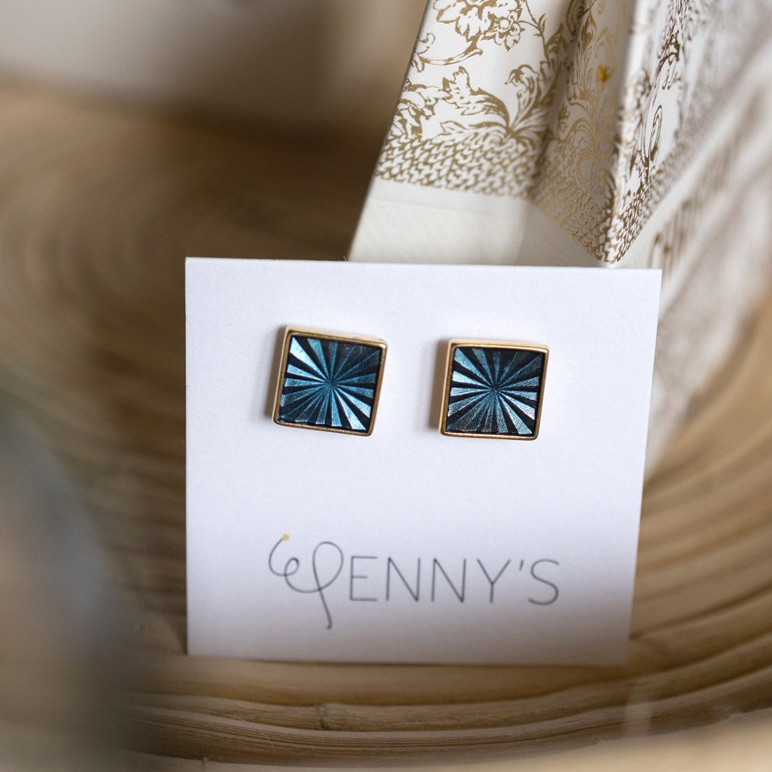 Square Buttons Blue