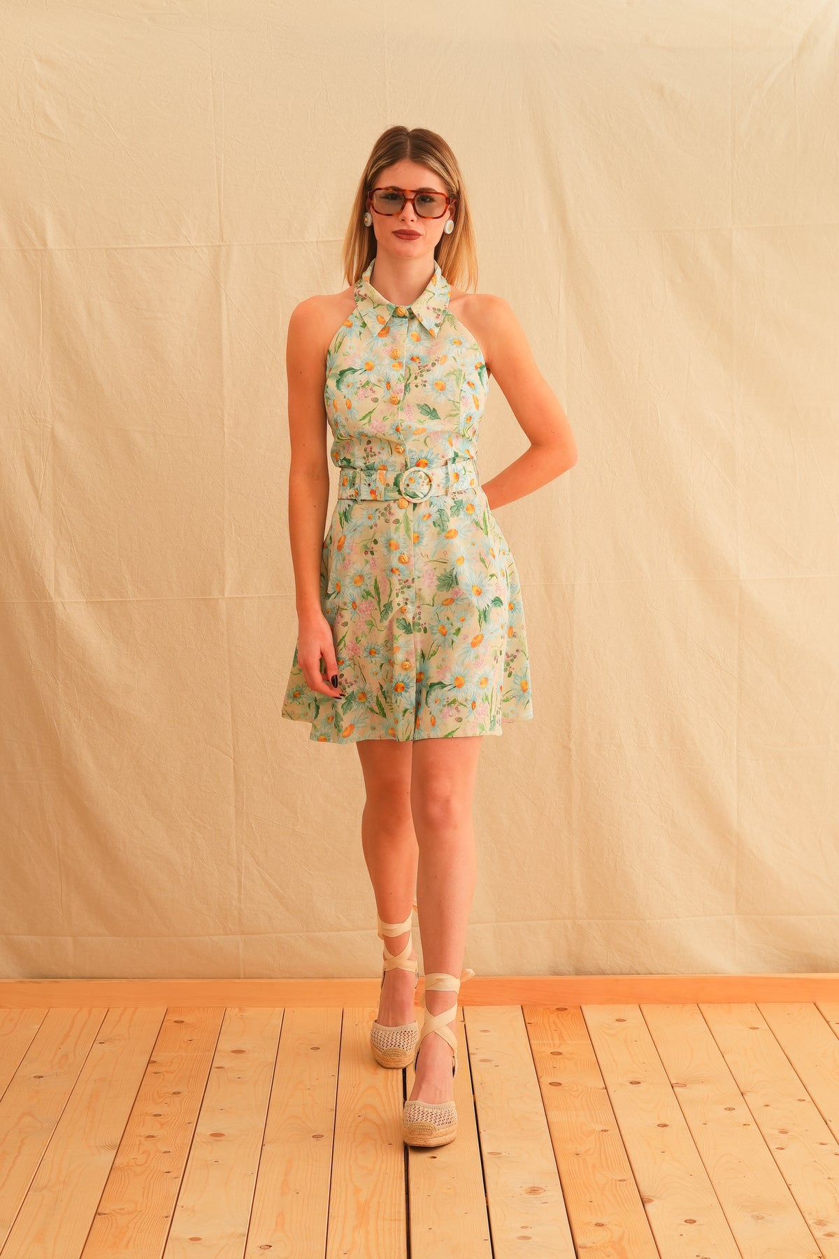 Daisy Backless Mini Dress