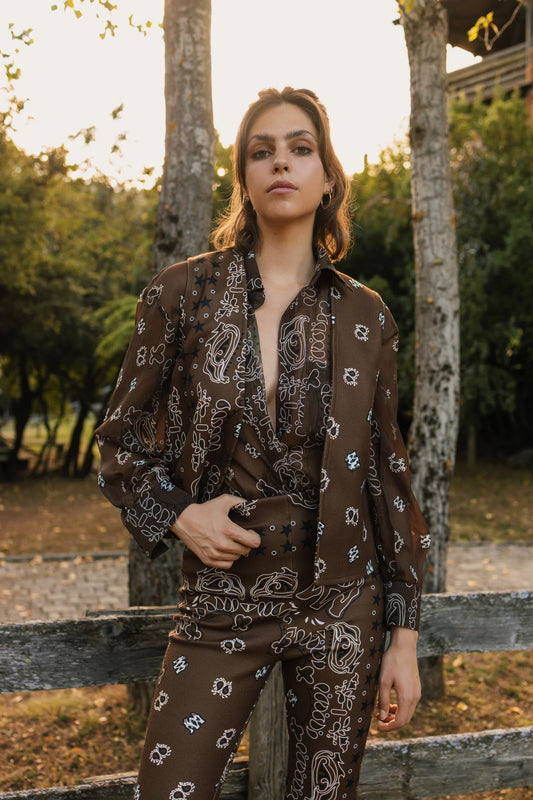 Rodeo Unisex Shirt Brown