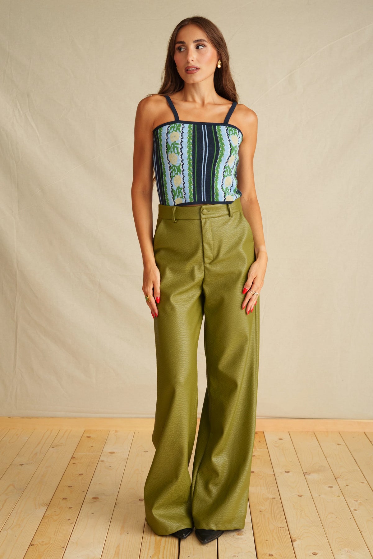 Evergreen Leather Pants