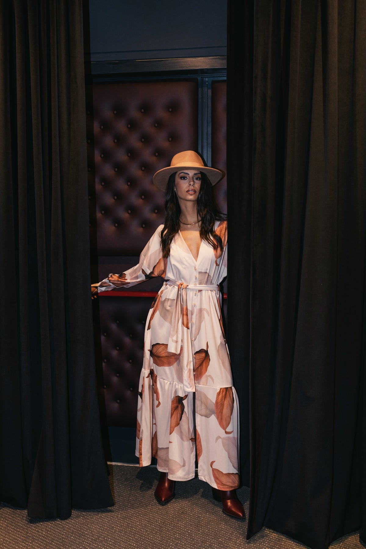 Mystic Silverleaf Soirée Kimono-Dress