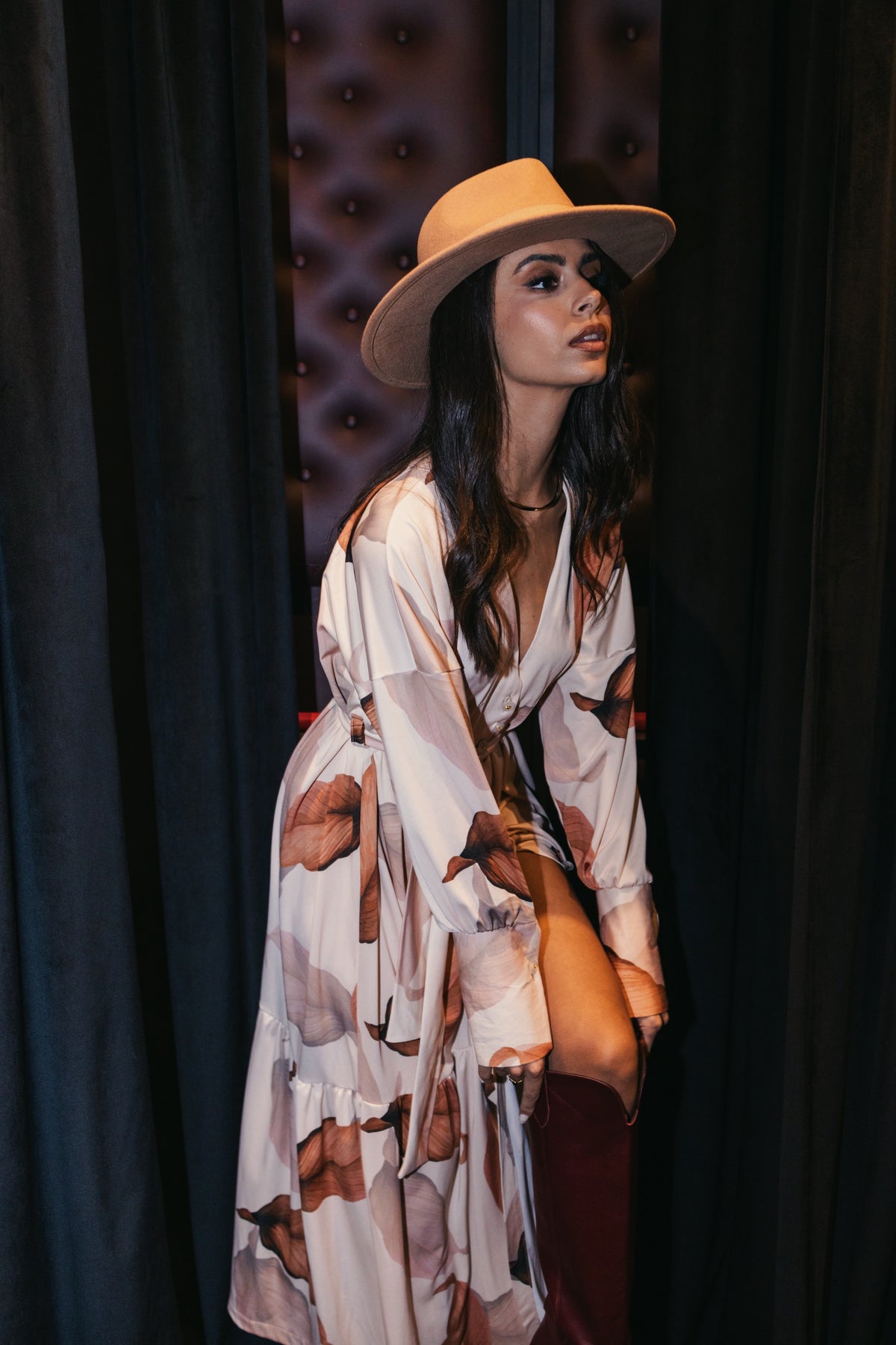 Mystic Silverleaf Soirée Kimono-Dress