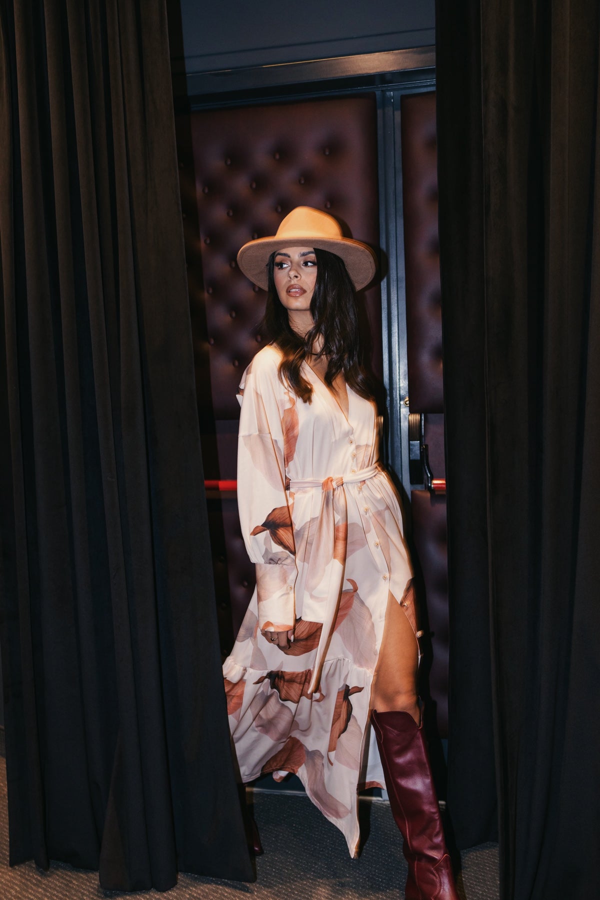 Mystic Silverleaf Soirée Kimono-Dress
