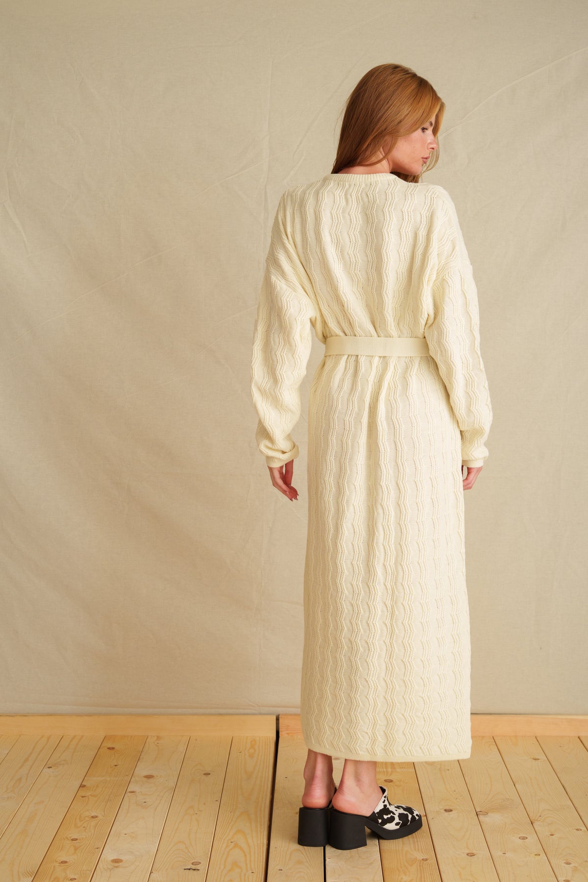 Vanilla Fog Knit Dress