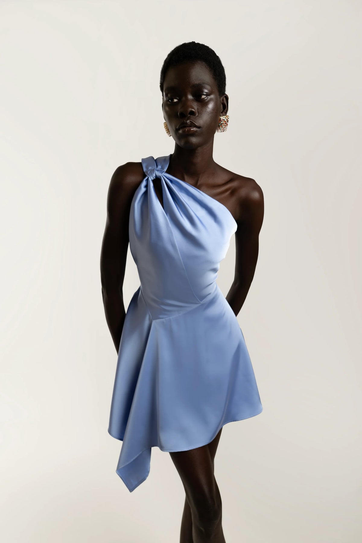 Lina Mini Dress - Light Blue
