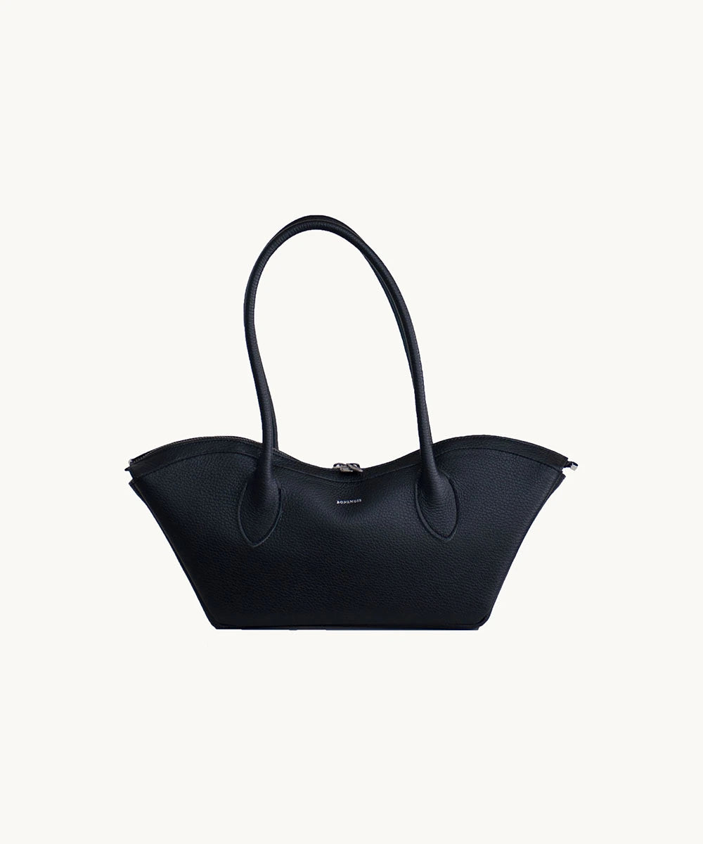 Bisou Small Leather Bag - Black