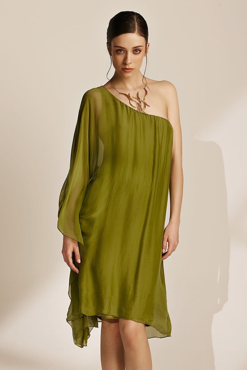 Aelia Dress | Olive Green