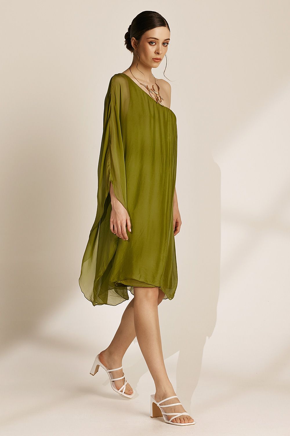 Aelia Dress | Olive Green