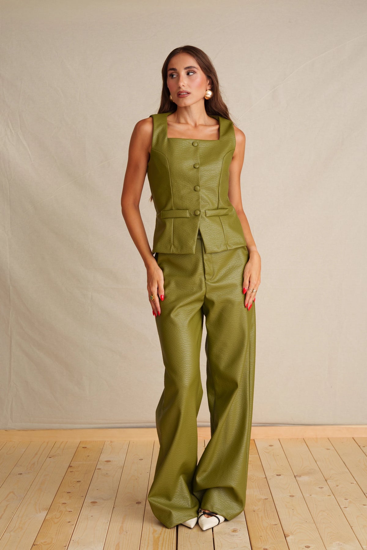 Evergreen Leather Pants