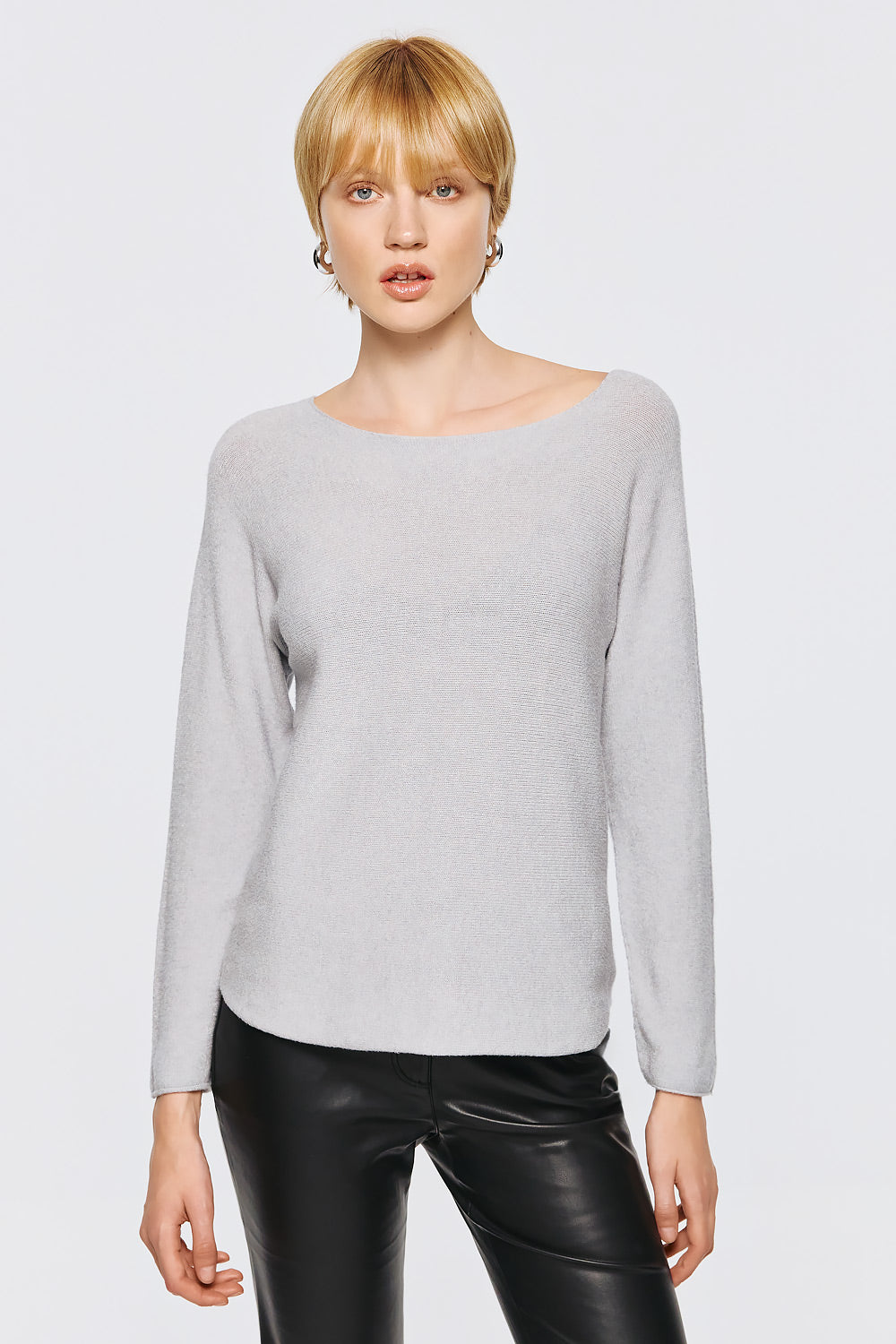 Soft Knitwear O-Neck | Grey