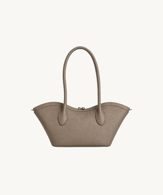 Bisou Small Leather Bag - Warm Beige