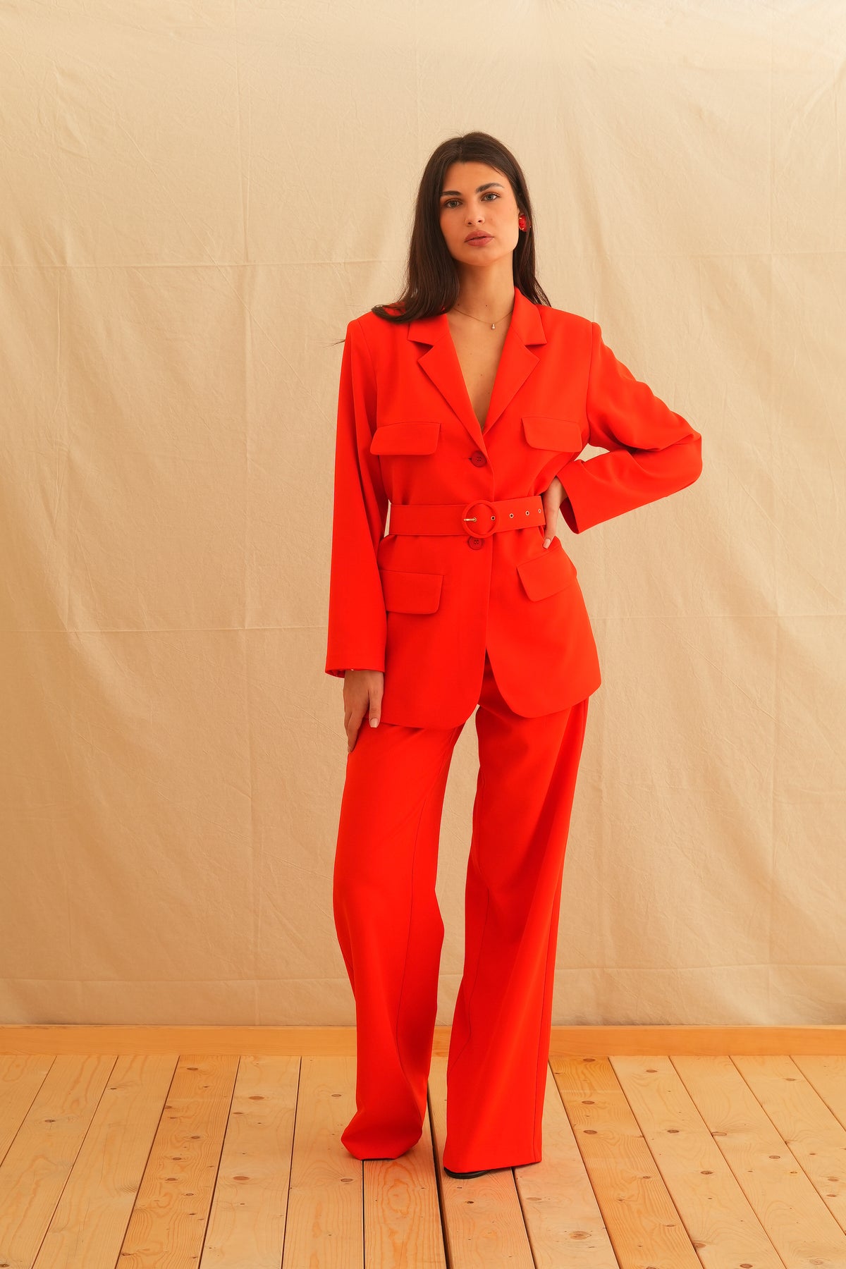 Red Aria Pants