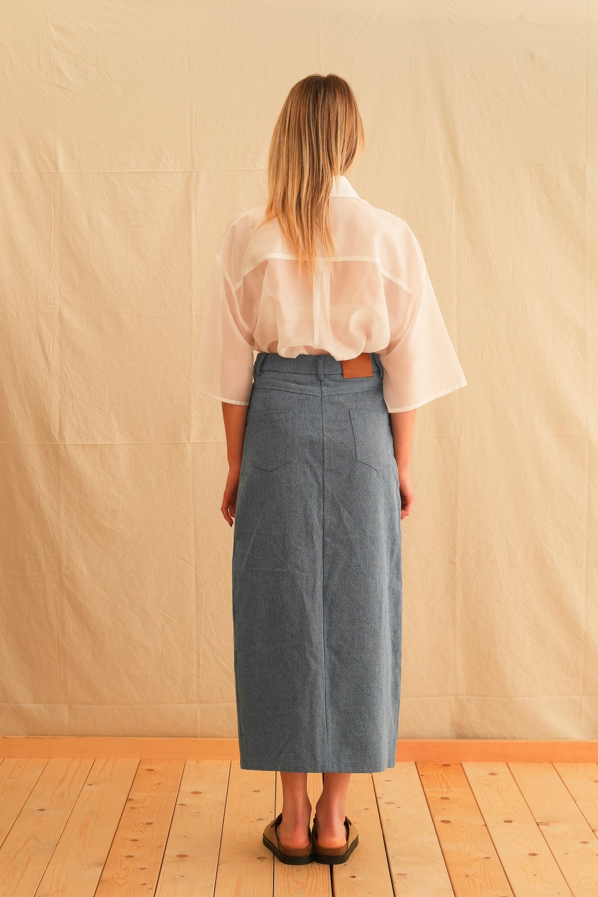 Denim Maxi Skirt