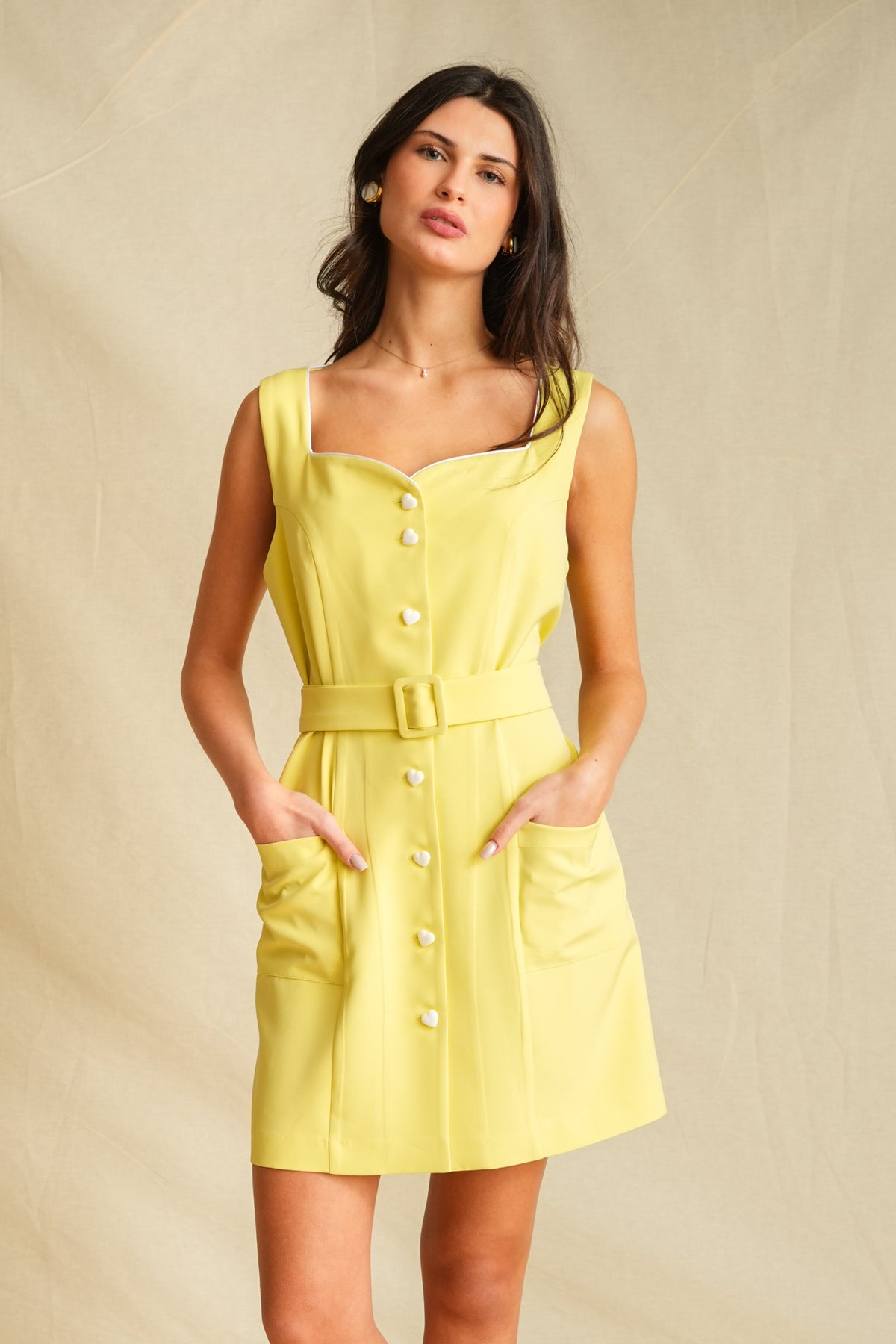 Lemon Vintage Mini Dress