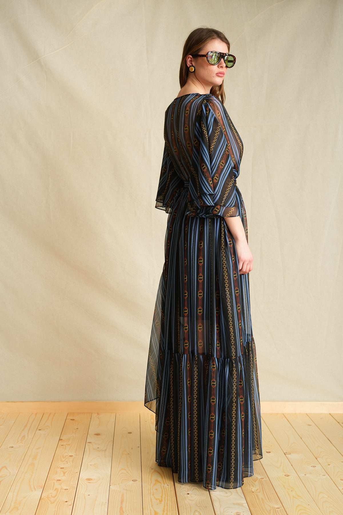 Harley's Love Black Kimono Dress