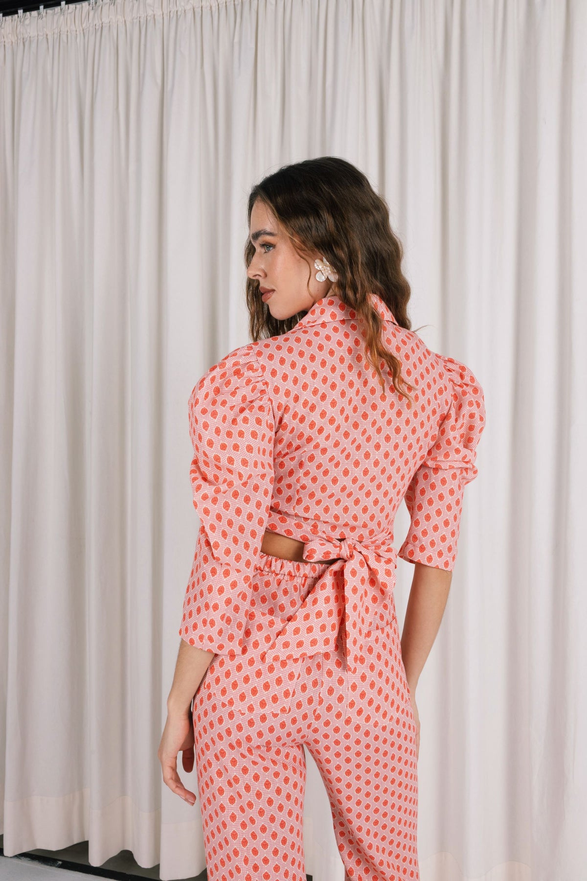 Mirella Balloon Wrap Top